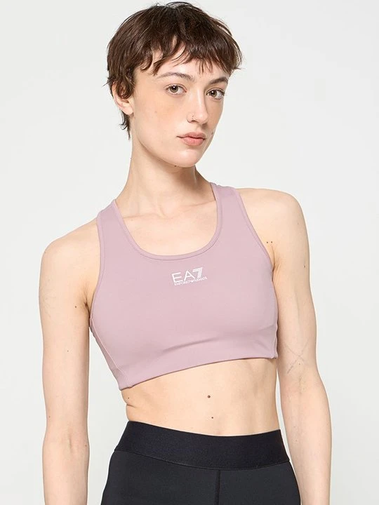 Zdjęcie produktu Stanik sportowy z lekkim wsparciem EA7 Emporio Armani liliowy