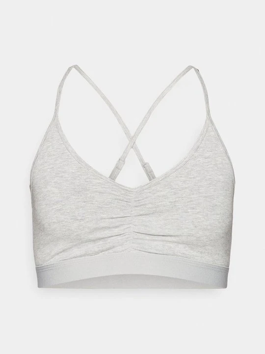 Zdjęcie produktu Stanik sportowy z lekkim wsparciem Even&Odd Active By Zalando jasnoszary melanż