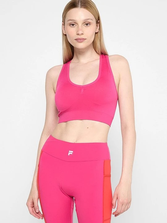 Zdjęcie produktu Stanik sportowy z lekkim wsparciem Fila różowy