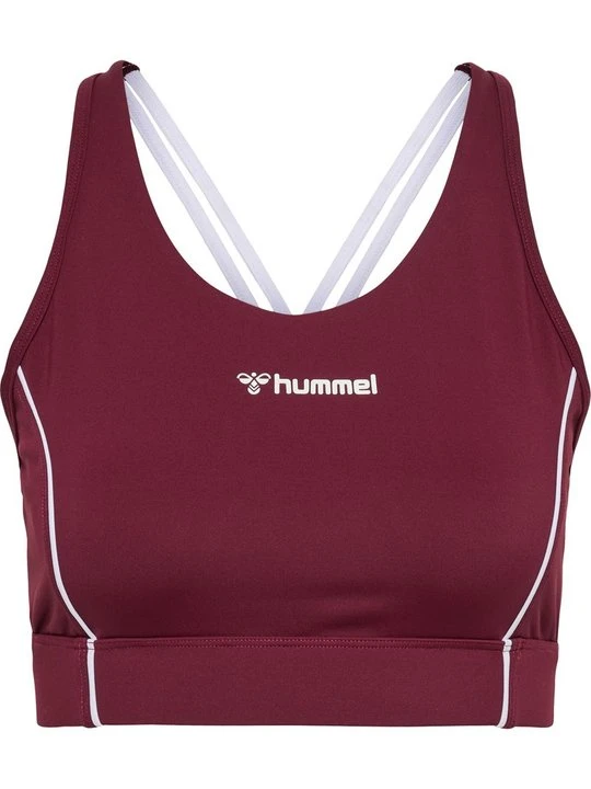 Zdjęcie produktu Stanik sportowy z lekkim wsparciem Hummel bordowy