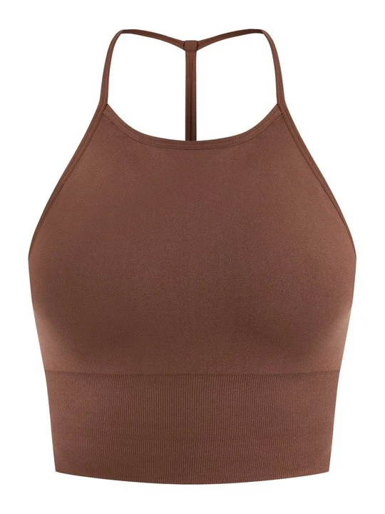 Zdjęcie produktu Stanik sportowy z lekkim wsparciem Smilodox brązowy