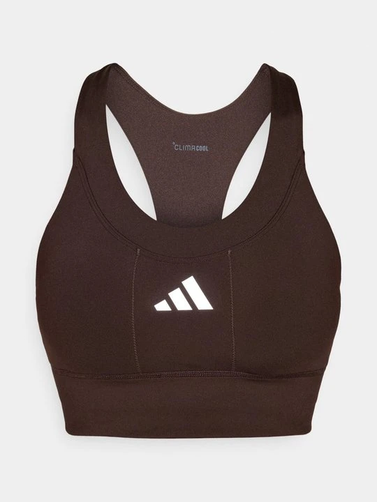 Zdjęcie produktu Stanik sportowy z średnim wsparciem Adidas brązowy