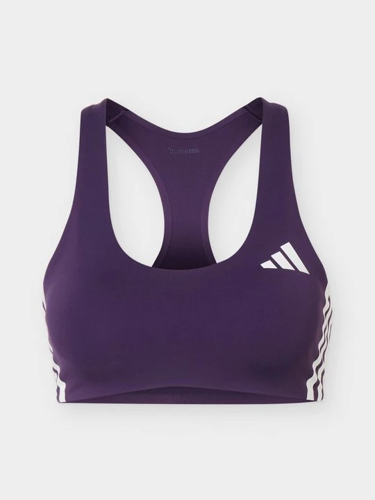 Zdjęcie produktu Stanik sportowy z średnim wsparciem Adidas ciemnoliliowy