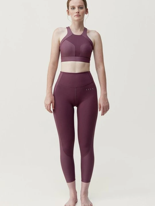 Zdjęcie produktu Stanik sportowy z średnim wsparciem Born Living Yoga bordowy