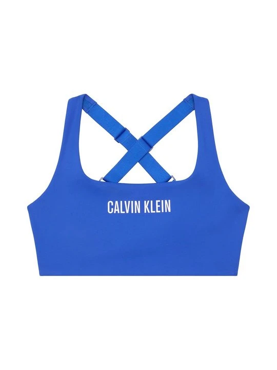 Zdjęcie produktu Stanik sportowy z średnim wsparciem Calvin Klein niebieski