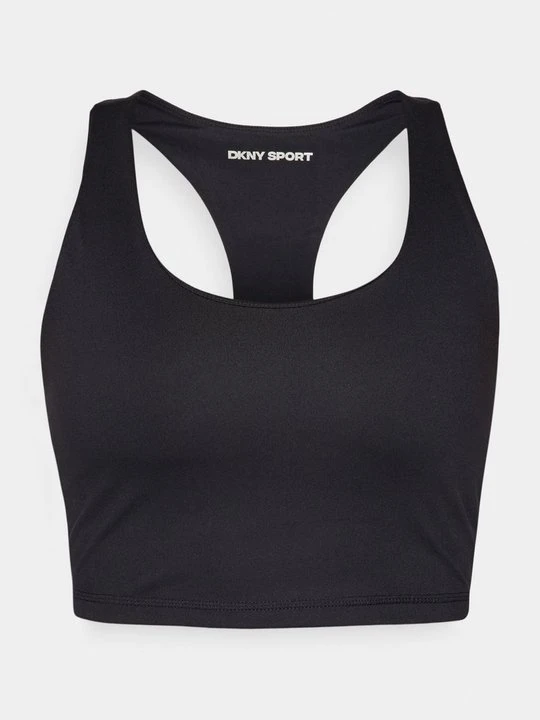 Zdjęcie produktu Stanik sportowy z średnim wsparciem DKNY czarny