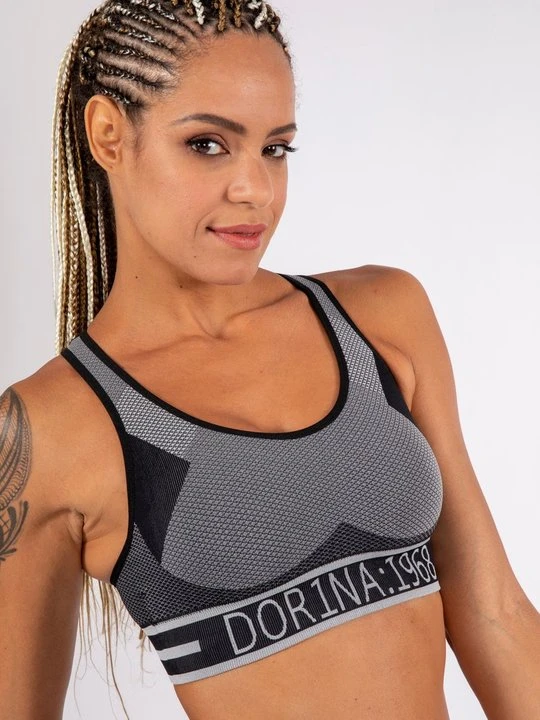 Zdjęcie produktu Stanik sportowy z średnim wsparciem Dorina czarny