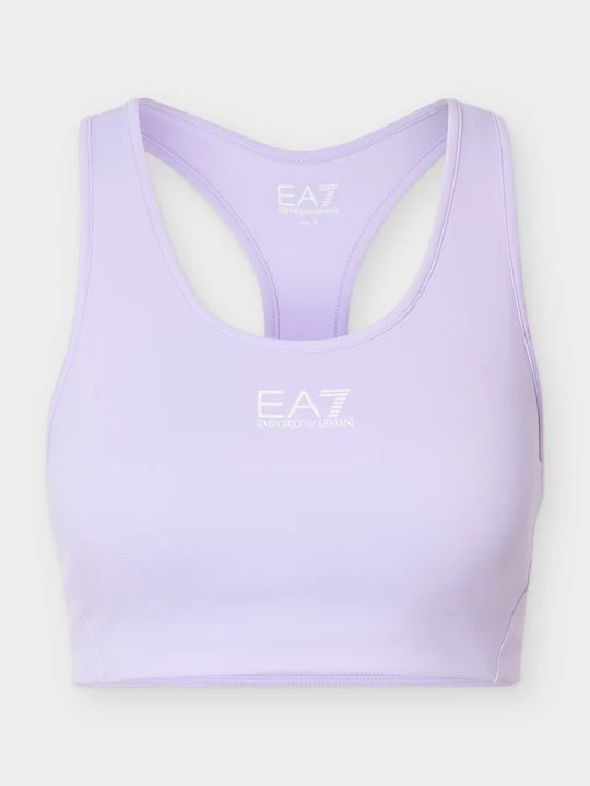 Zdjęcie produktu Stanik sportowy z średnim wsparciem EA7 Emporio Armani liliowy