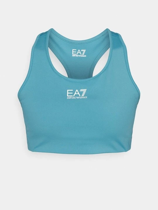Zdjęcie produktu Stanik sportowy z średnim wsparciem EA7 Emporio Armani turkusowy