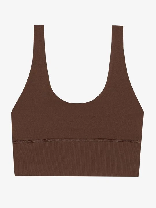 Zdjęcie produktu Stanik sportowy z średnim wsparciem Even&Odd Active By Zalando brązowy