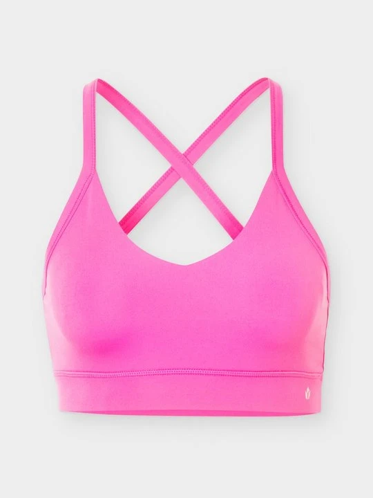 Zdjęcie produktu Stanik sportowy z średnim wsparciem Even&Odd Active By Zalando różowy neon