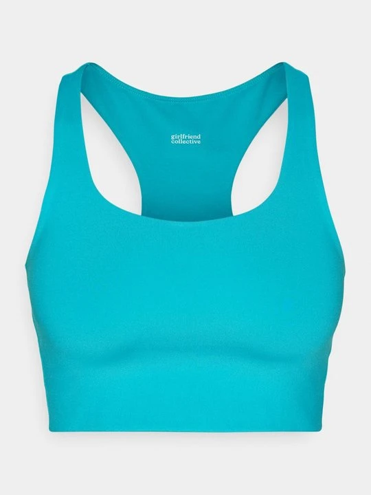 Zdjęcie produktu Stanik sportowy z średnim wsparciem Girlfriend Collective turkusowy