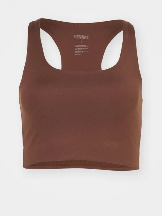 Zdjęcie produktu Stanik sportowy z średnim wsparciem Girlfriend Collective brązowy