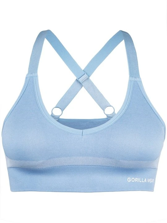 Zdjęcie produktu Stanik sportowy z średnim wsparciem Gorilla Wear jasnoniebieski