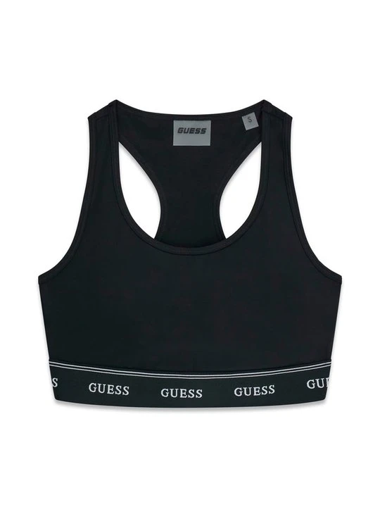 Zdjęcie produktu Stanik sportowy z średnim wsparciem Guess czarny
