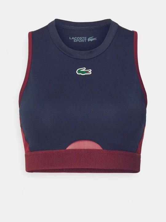 Zdjęcie produktu Stanik sportowy z średnim wsparciem Lacoste granatowy