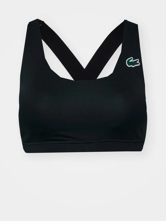 Zdjęcie produktu Stanik sportowy z średnim wsparciem Lacoste czarny