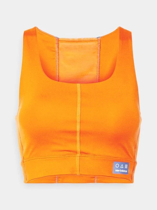 Zdjęcie produktu Stanik sportowy z średnim wsparciem New Balance pomarańczowy