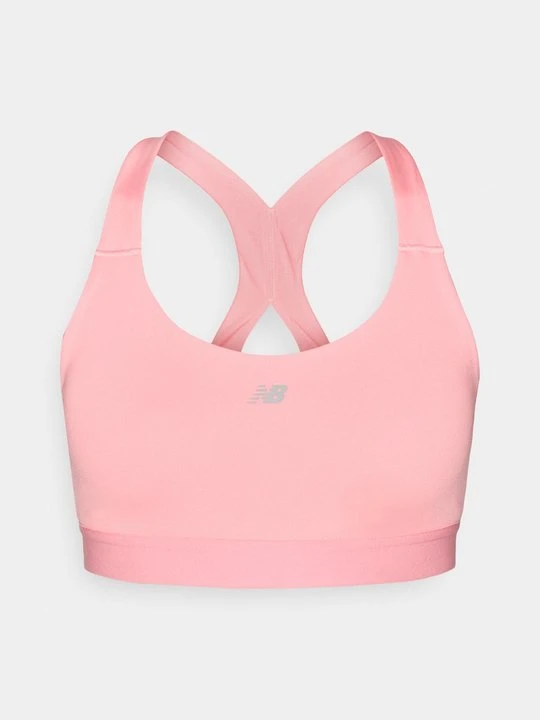Zdjęcie produktu Stanik sportowy z średnim wsparciem New Balance jasnoróżowy