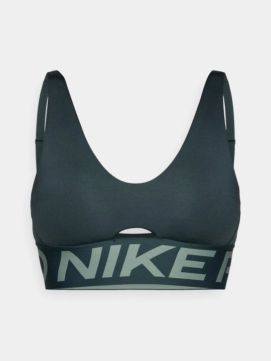 Zdjęcie produktu Stanik sportowy z średnim wsparciem Nike ciemnozielony