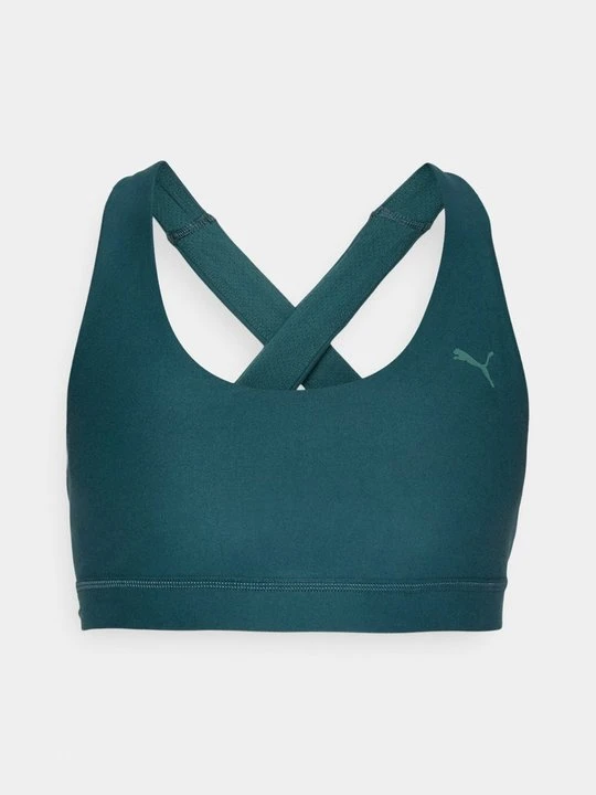 Zdjęcie produktu Stanik sportowy z średnim wsparciem Puma ciemnozielony