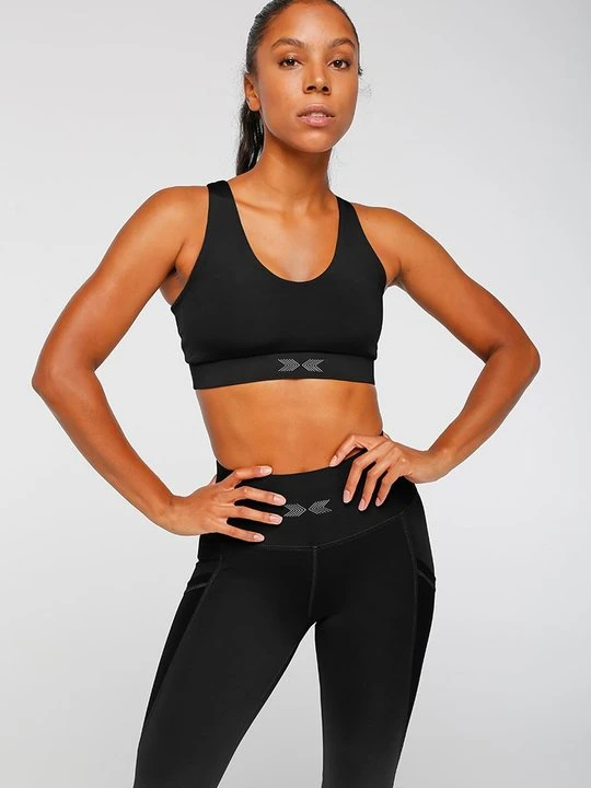 Zdjęcie produktu Stanik sportowy z średnim wsparciem Swedish Fall czarny