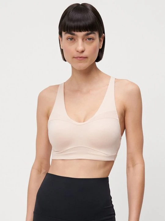 Zdjęcie produktu Stanik sportowy z średnim wsparciem Under Armour beżowy