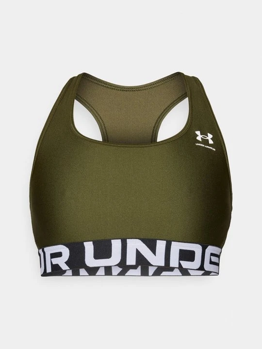 Zdjęcie produktu Stanik sportowy z średnim wsparciem Under Armour oliwkowy