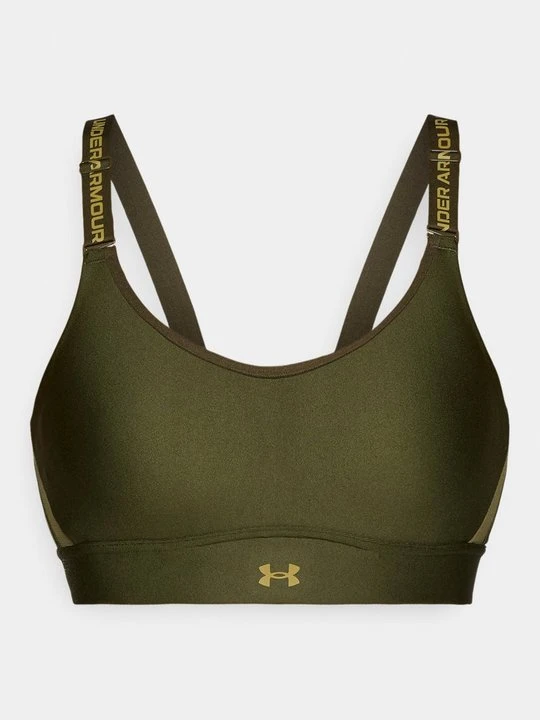 Zdjęcie produktu Stanik sportowy z średnim wsparciem Under Armour oliwkowy