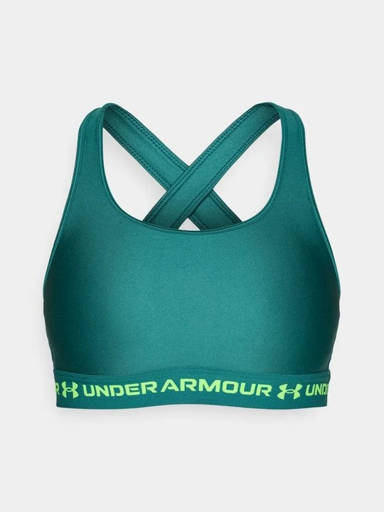 Zdjęcie produktu Stanik sportowy z średnim wsparciem Under Armour ciemnozielony
