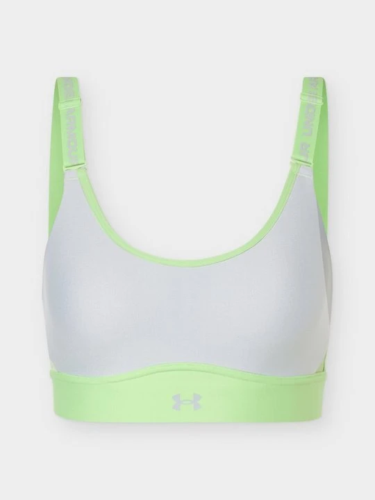 Zdjęcie produktu Stanik sportowy z średnim wsparciem Under Armour zielony neon