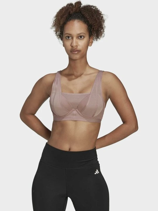 Zdjęcie produktu Stanik sportowy z wysokim wsparciem Adidas mauve