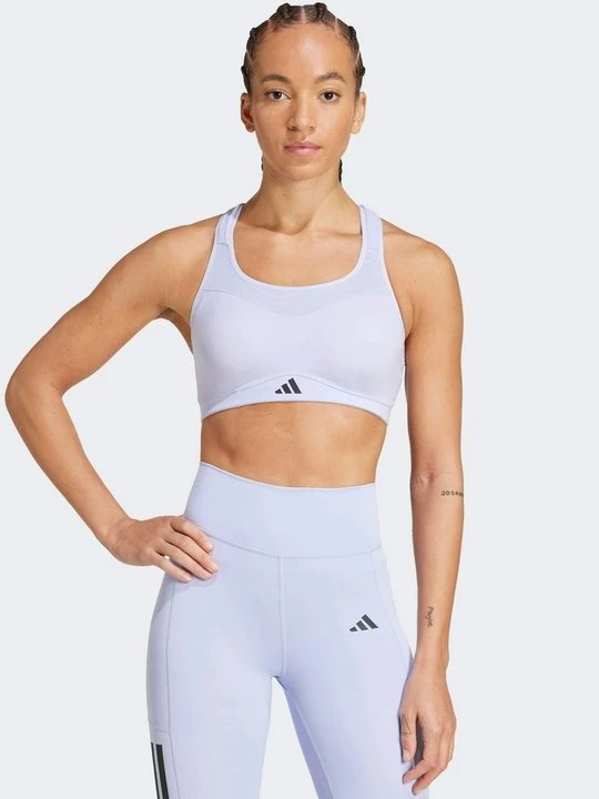 Zdjęcie produktu Stanik sportowy z wysokim wsparciem Adidas liliowy