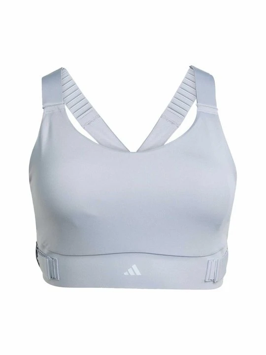 Zdjęcie produktu Stanik sportowy z wysokim wsparciem Adidas srebrny