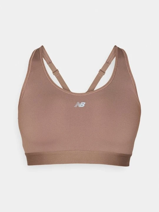 Zdjęcie produktu Stanik sportowy z wysokim wsparciem New Balance brązowy
