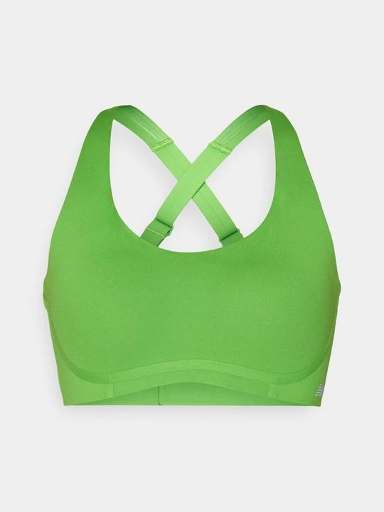 Zdjęcie produktu Stanik sportowy z średnim wsparciem New Balance zielony
