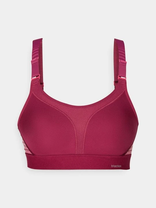 Zdjęcie produktu Stanik sportowy z wysokim wsparciem Triaction by Triumph bordowy