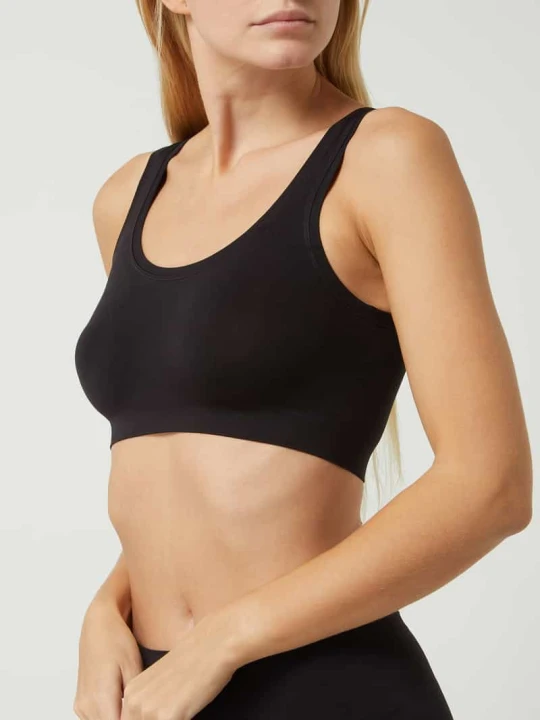 Zdjęcie produktu Stanik z mikrowłókna model ‘Touch Feeling’ Hanro Czarny