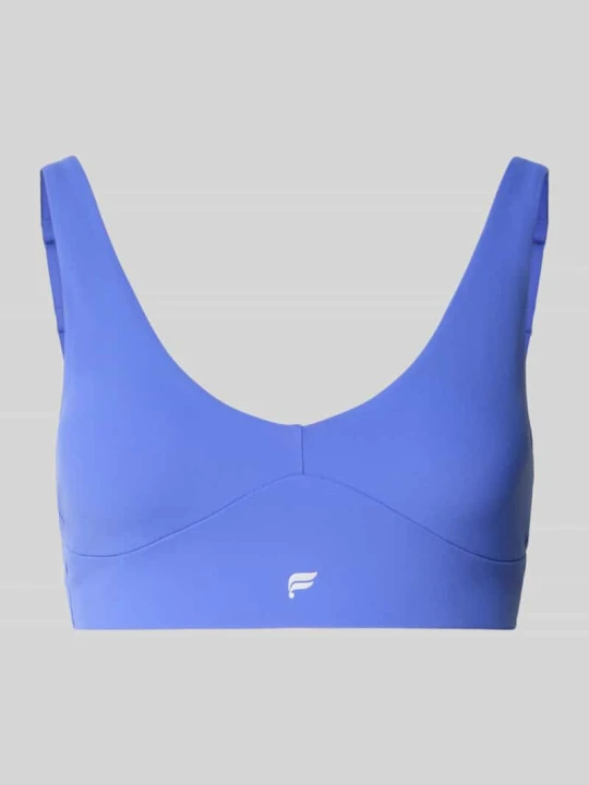 Zdjęcie produktu Stanik z nadrukiem z logo Model 'PURELUXE LONGLINE' Fabletics Niebieski
