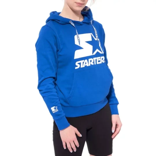 Zdjęcie produktu Starter Woman Blouse Hoodie SDG-001-BD-807, Damskie, Niebieskie, bluzy, bawełna, rozmiar: S