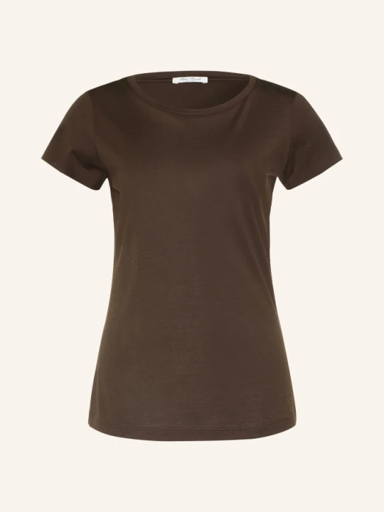 Zdjęcie produktu Stefan Brandt T-Shirt Z Jedwabiu braun CIEMNOBRĄZOWY