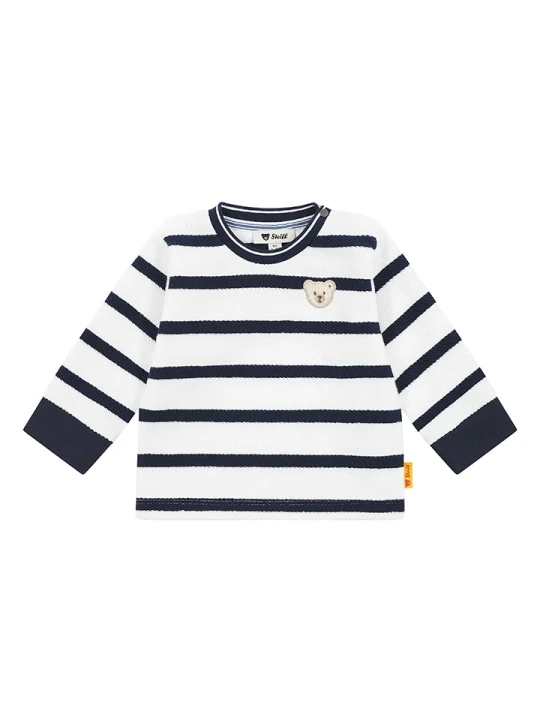 Zdjęcie produktu Steiff Bluza w kolorze biało-granatowym rozmiar: 80