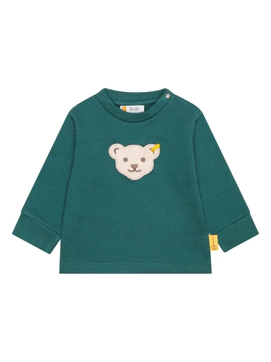 Zdjęcie produktu Steiff Bluza w kolorze ciemnozielonym rozmiar: 86