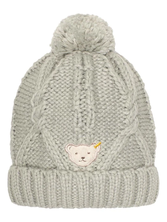 Zdjęcie produktu Steiff Czapka dzianinowa w kolorze khaki rozmiar: 49 cm