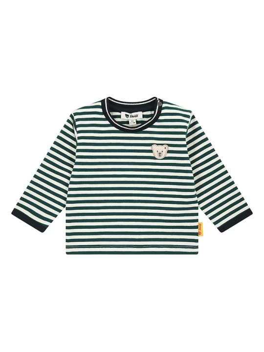 Zdjęcie produktu Steiff Koszulka w kolorze kremowo-zielonym rozmiar: 86