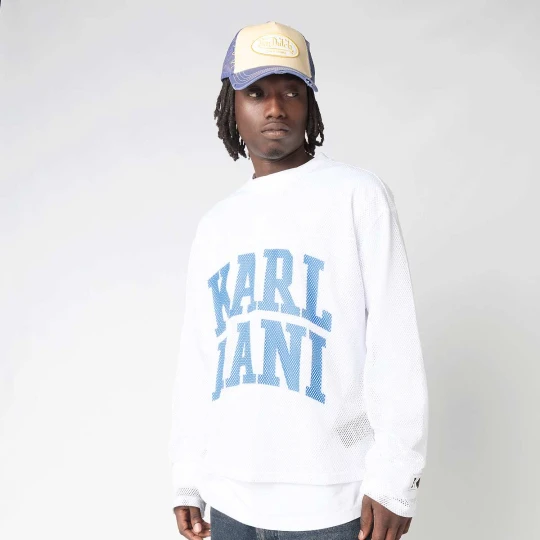 Zdjęcie produktu Stencil Mesh Boxy Longsleeve Karl Kani biały