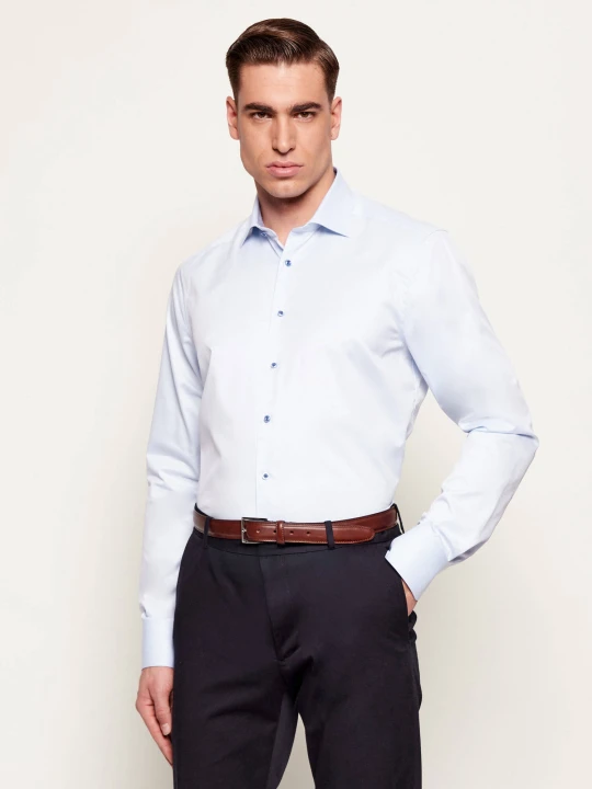 Zdjęcie produktu Stenströms Koszula C71 RC | Slim Fit błękitny