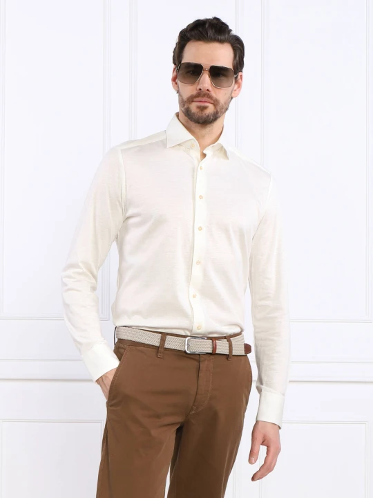 Zdjęcie produktu Stenströms Koszula | Slim Fit | z dodatkiem lnu ecru