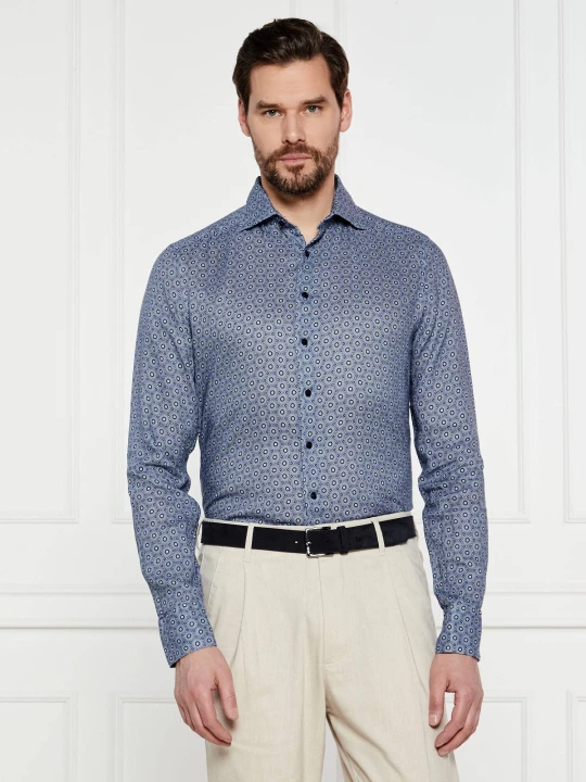 Zdjęcie produktu Stenströms Lniana koszula | Slim Fit niebieski