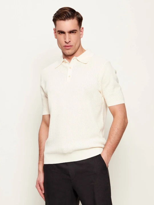 Zdjęcie produktu Stenströms Polo | Regular Fit ecru